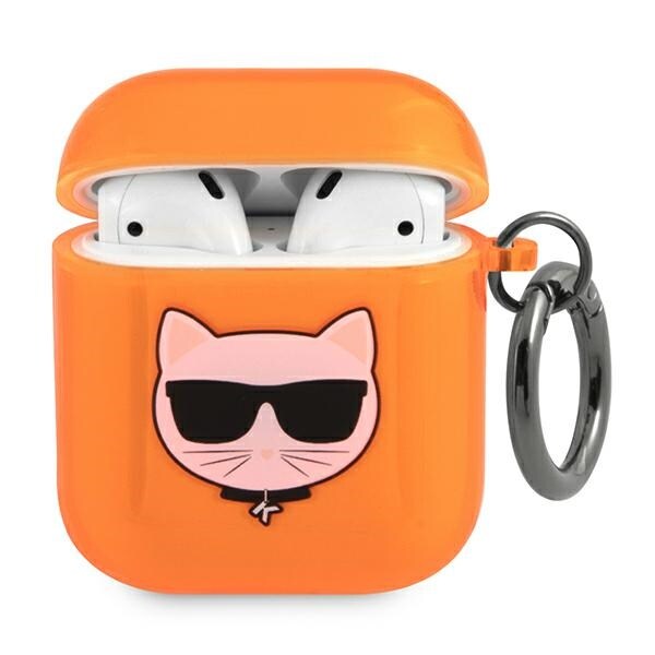 Karl Lagerfeld Choupette fodral för AirPods 1/2 - orange