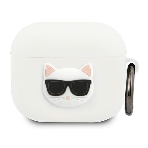Karl Lagerfeld Choupette-fodral i silikon för AirPods 3 - Vit