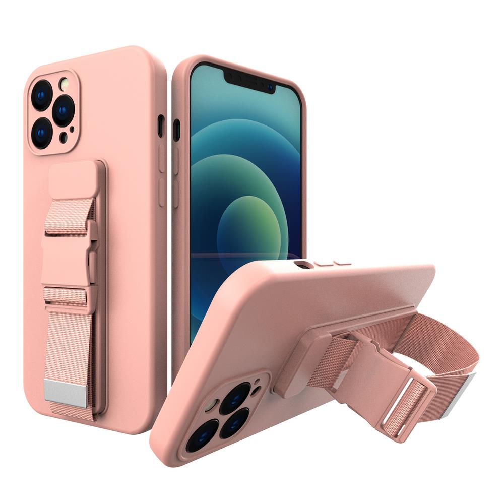 Repfodral gelfodral med nyckelband kedja väska nyckelband Samsung Galaxy A32 5G rosa