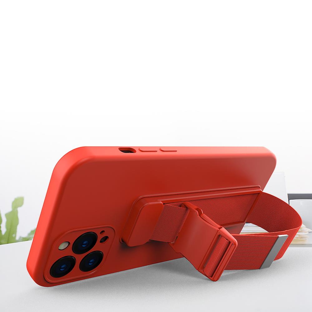 Rope case gel case med en lanyard kæde taske lanyard Samsung Galaxy A22 5G sort