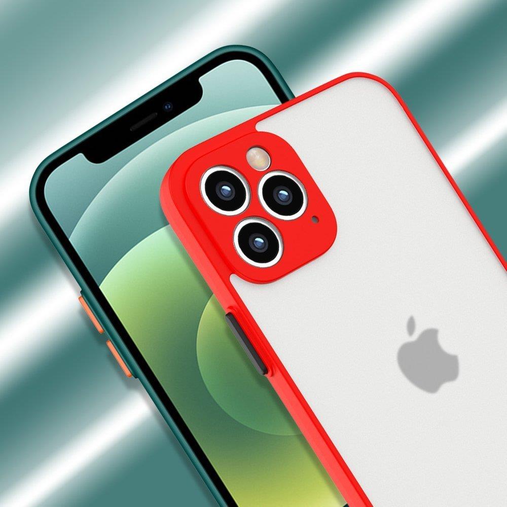 Milky Case fleksibelt gennemsigtigt etui i silikone til Samsung Galaxy S21 Ultra 5G red