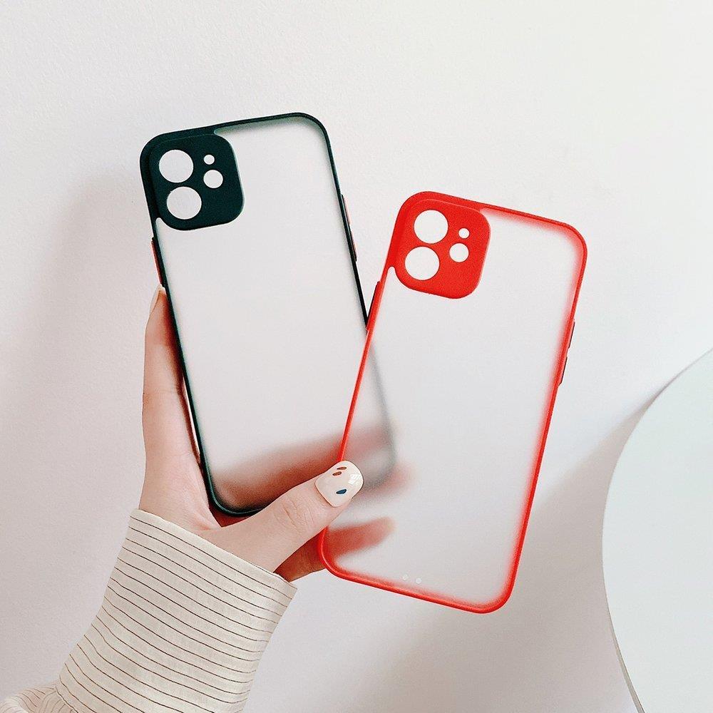 Milky Case fleksibelt gennemsigtigt etui i silikone til Samsung Galaxy S21 Ultra 5G red