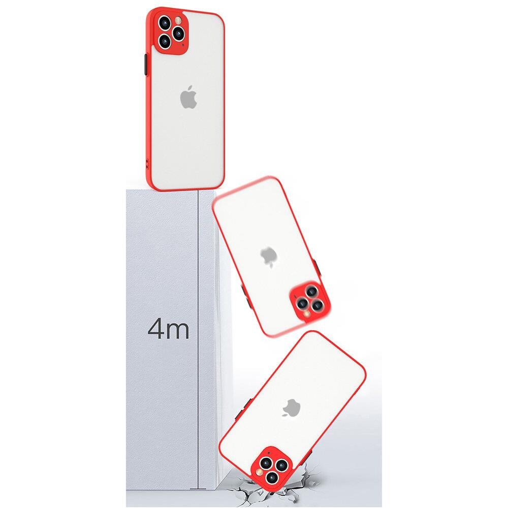 Milky Case fleksibelt gennemsigtigt etui i silikone til Samsung Galaxy A42 5G sort