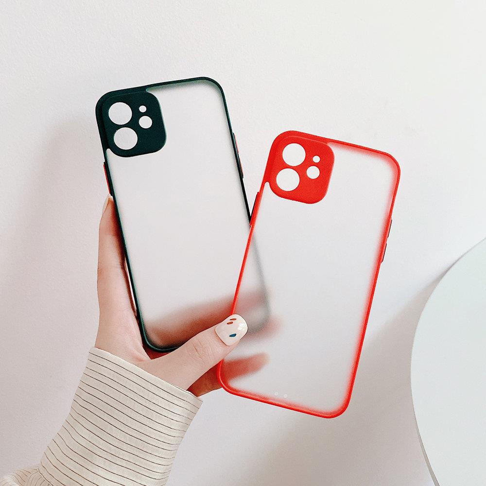 Milky Case fleksibelt gennemsigtigt etui i silikone til Samsung Galaxy A42 5G sort