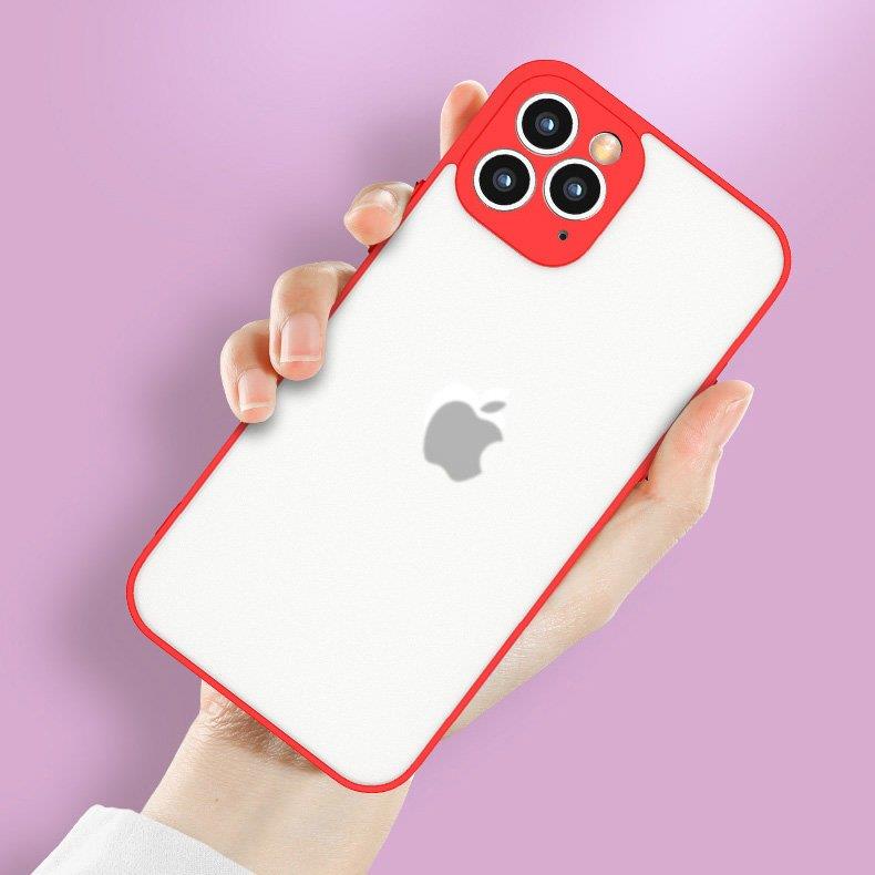 Milky Case fleksibelt gennemsigtigt etui i silikone til Samsung Galaxy A42 5G blå