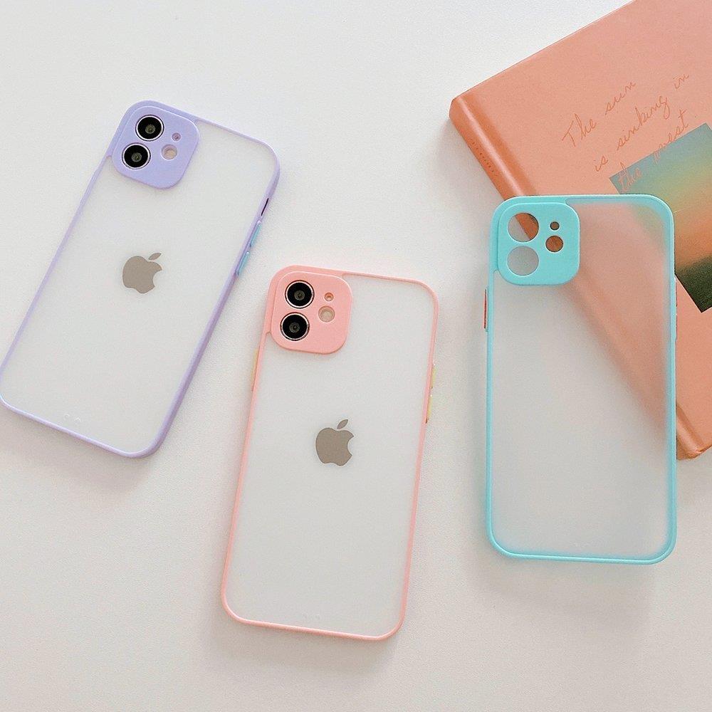Milky Case fleksibelt gennemsigtigt etui i silikone til Samsung Galaxy A72 4G blå