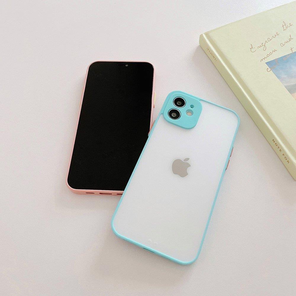 Milky Case fleksibelt gennemsigtigt etui i silikone til Samsung Galaxy A22 4G blå