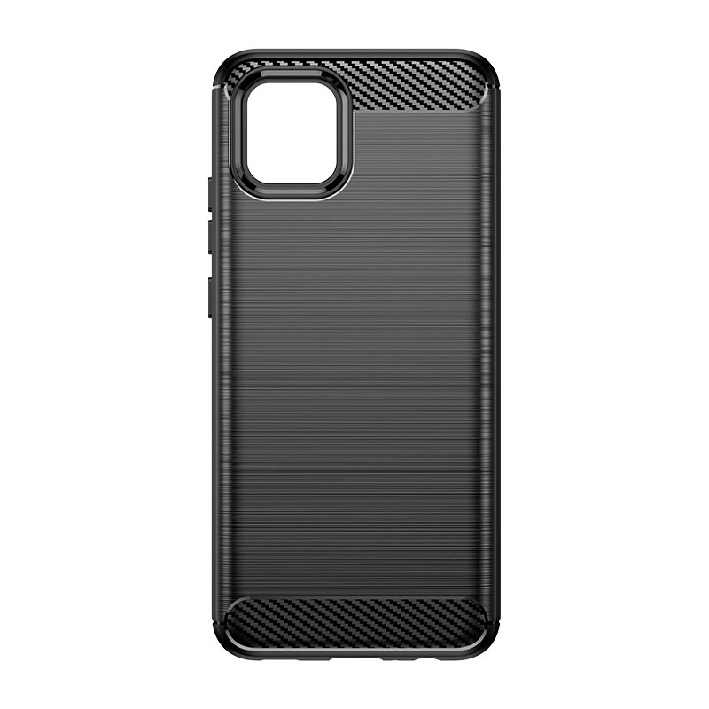 Carbon Case fleksibelt cover til Samsung A03S EU (166.5) sort