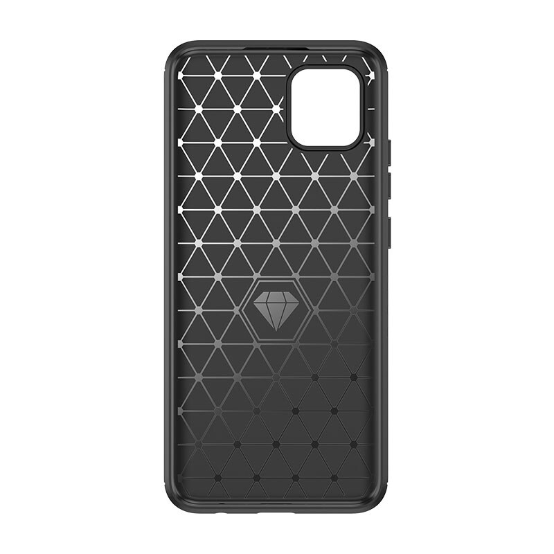 Carbon Case fleksibelt cover til Samsung A03S EU (166.5) sort