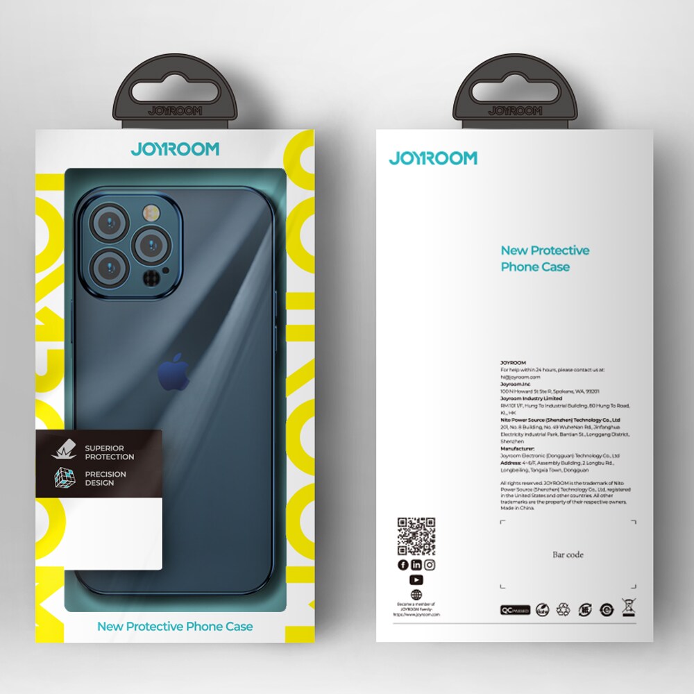Joyroom Chery Spegelfodral Skydd för iPhone 13 Pro Metallram Silver (JR-BP908 silver)