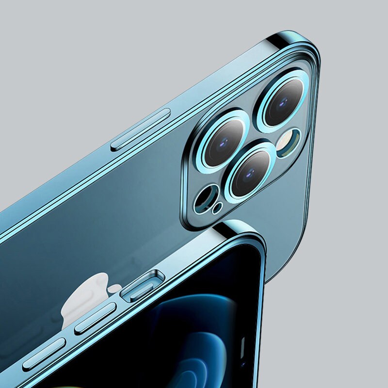 Joyroom Chery Spegelfodral Skydd för iPhone 13 Pro Metallram Silver (JR-BP908 silver)