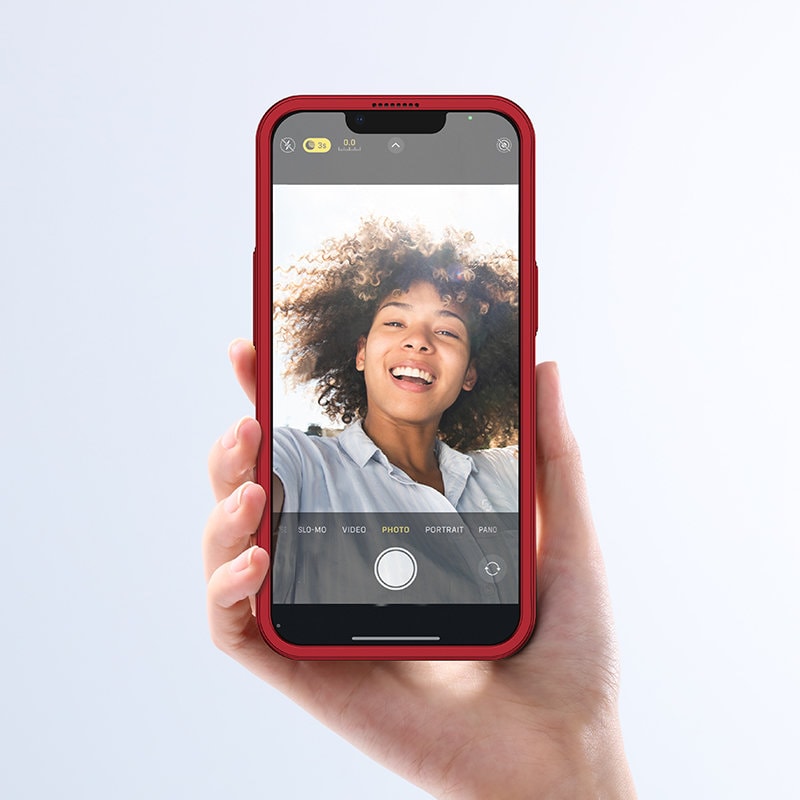 Joyroom 360 Full Case för iPhone 13 Pro Max + härdat glas-skärmskydd röd (JR-BP928)