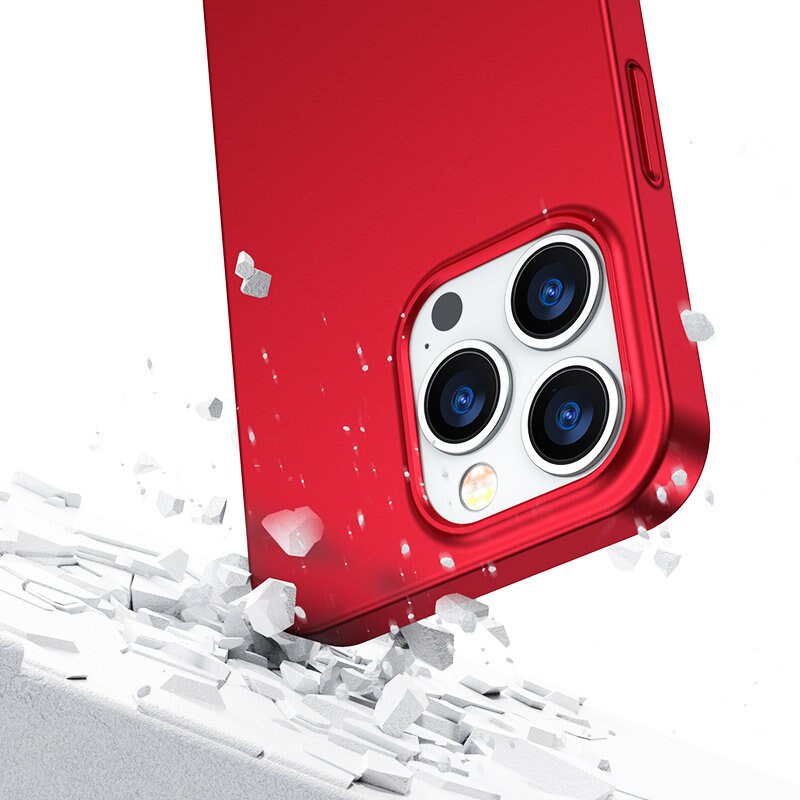 Joyroom 360 Full Case för iPhone 13 Pro Max + härdat glas-skärmskydd röd (JR-BP928)