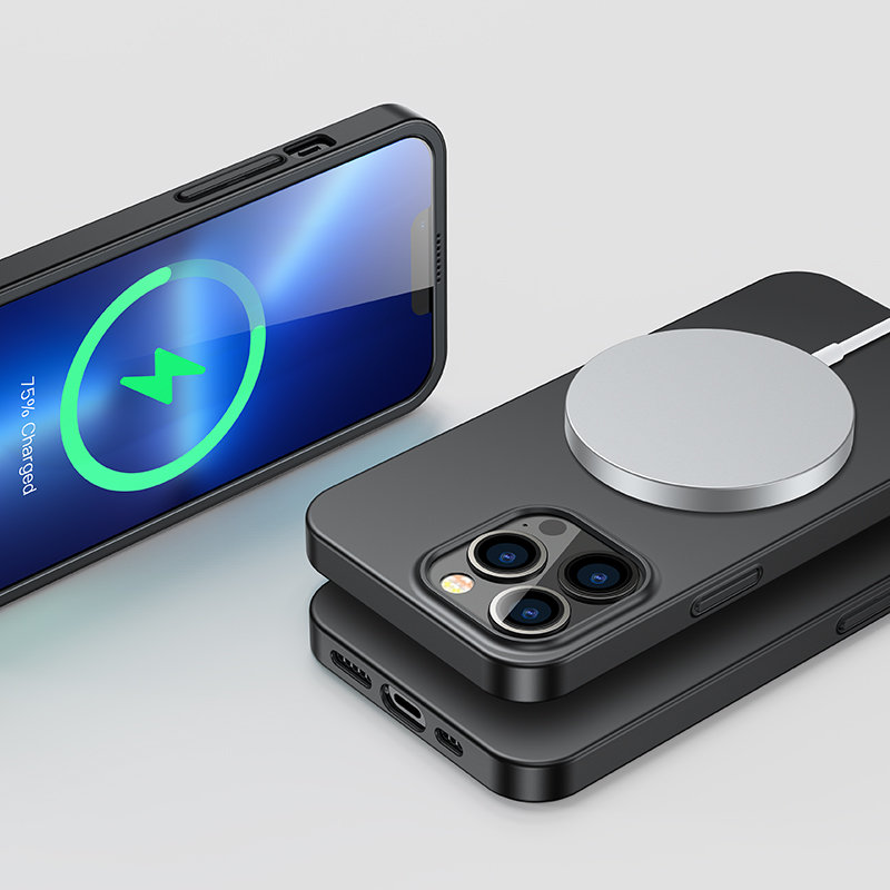Joyroom 360 Full Case för iPhone 13 Pro + härdat glas skärmskydd svart (JR-BP935 svart)