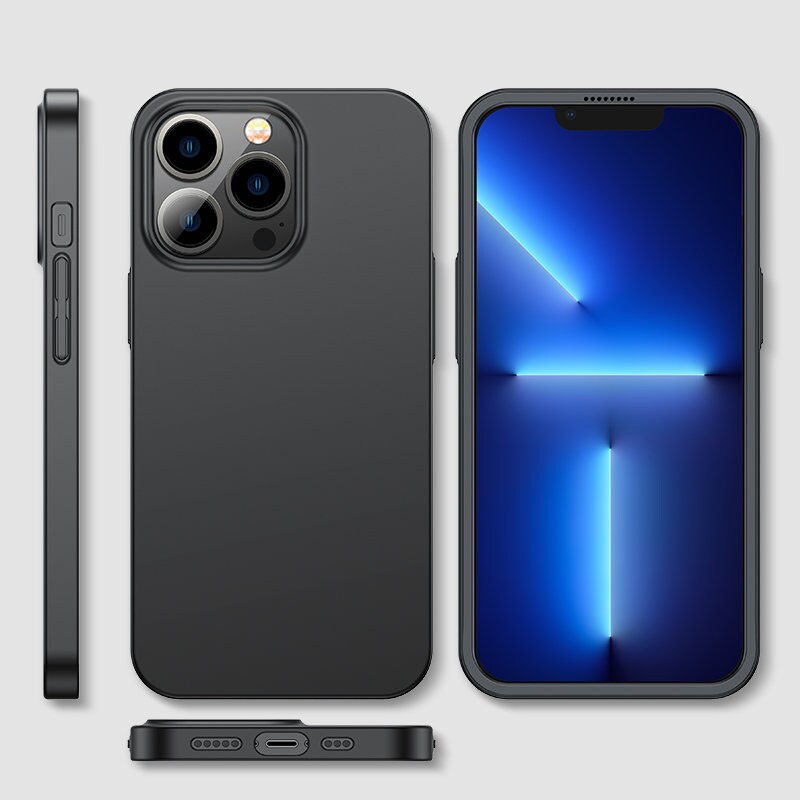 Joyroom 360 Full Case för iPhone 13 Pro + härdat glas skärmskydd svart (JR-BP935 svart)