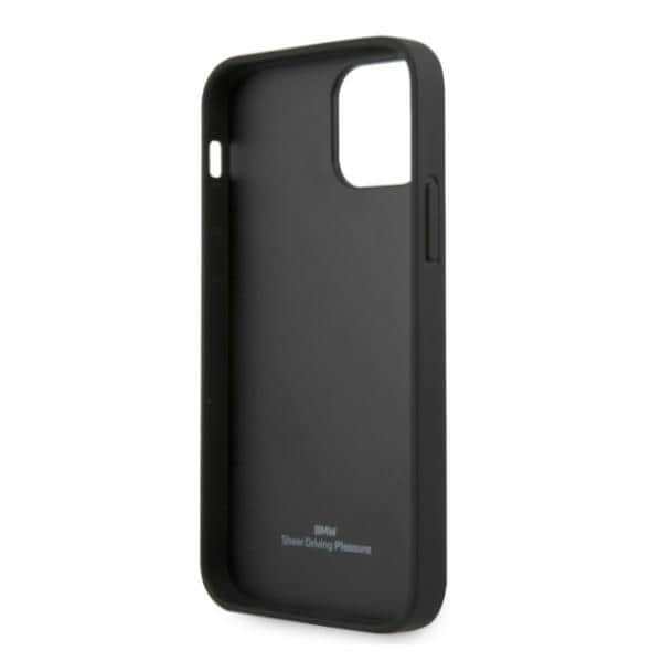 BMW Fodral i läder med perforerade sidor för iPhone 12 / iPhone 12 Pro - Svart