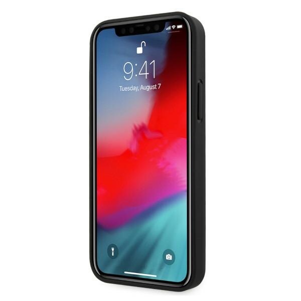 BMW Perforerat läderfodral för iPhone 12 / iPhone 12 Pro - Svart