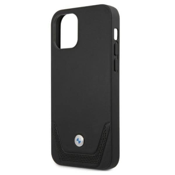 BMW Perforerat läderfodral för iPhone 12 / iPhone 12 Pro - Svart