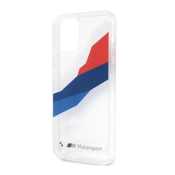 BMW Motorsport Tricolor-fodral för iPhone 12 Pro Max - Transparent