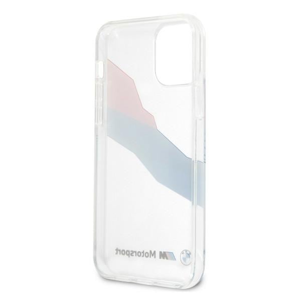 BMW Motorsport Tricolor-fodral för iPhone 12 Pro Max - Transparent