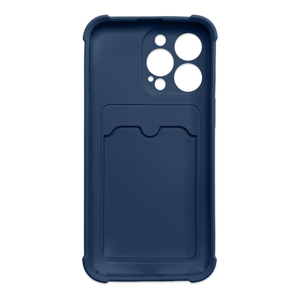Card Armor Case Pouch for Xiaomi Redmi 10X 4G/Note 9 Wallet Silicone Armor Cover Navy