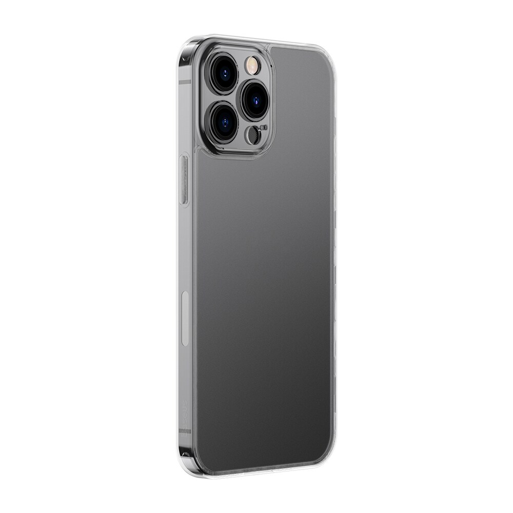 Baseus Frostat glasfodral för iPhone 13 Pro Max Hårt fodral med gelram Transparent (ARWS000202)