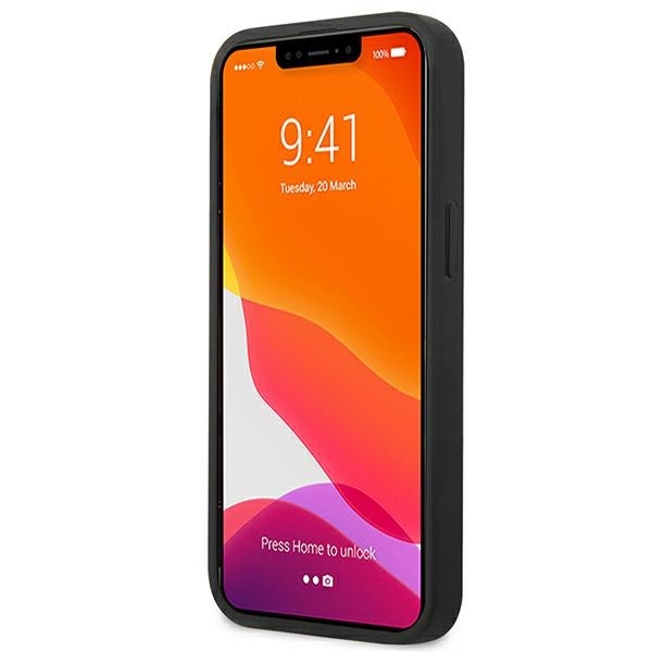 BMW Curve Perforate-etui i læder til iPhone 13 mini - Rød