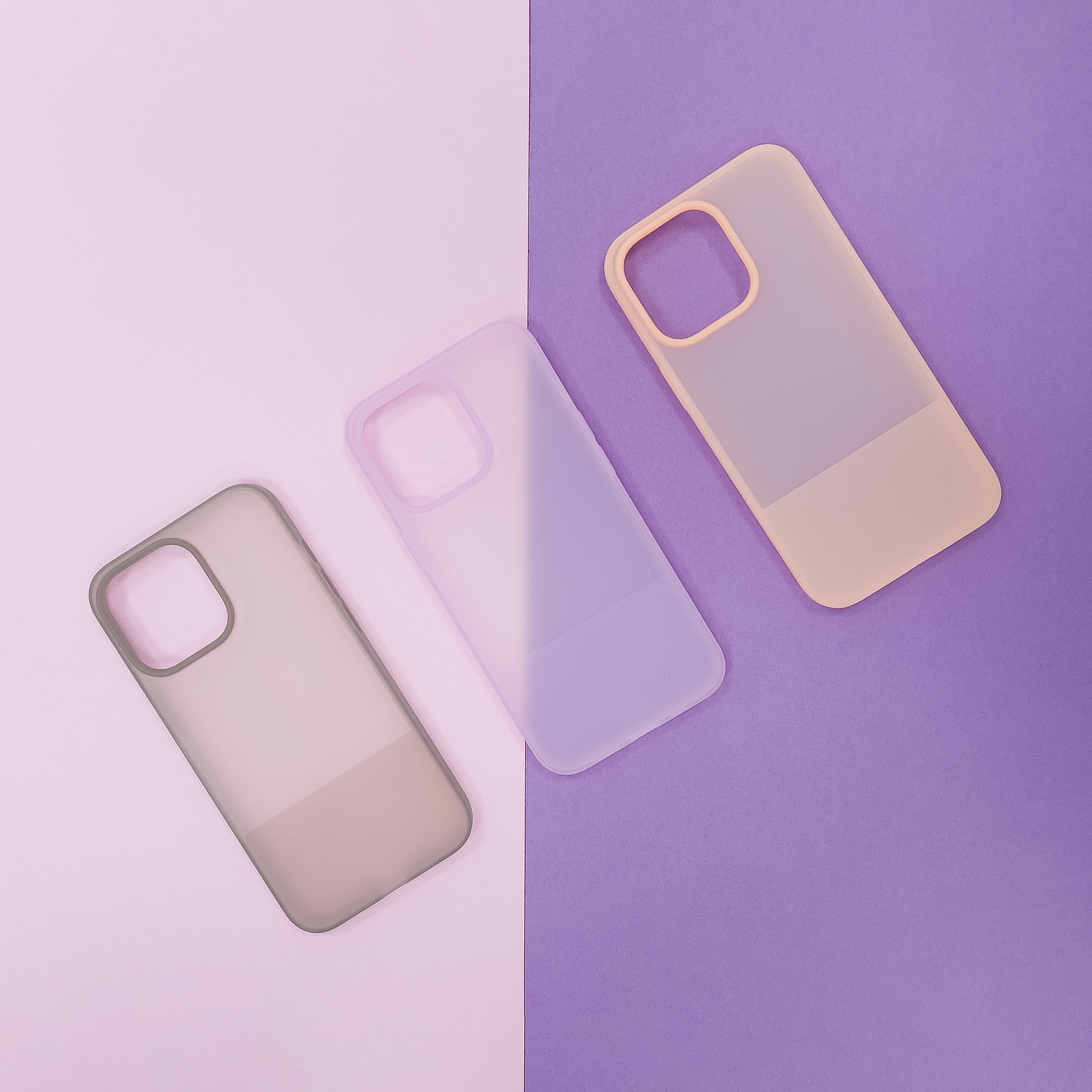 Kingxbar Plain Series fodralskydd för iPhone 13 Pro silikonfodral lila