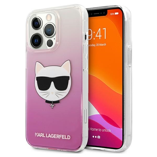 Karl Lagerfeld Choupette huvudfodral för iPhone 13 Pro Max - Rosa