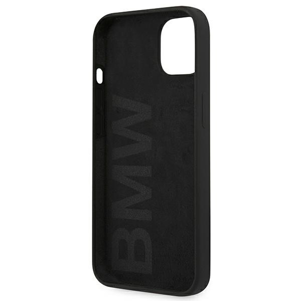 BMW Silikonfodral med signatur för iPhone 13 mini - Svart