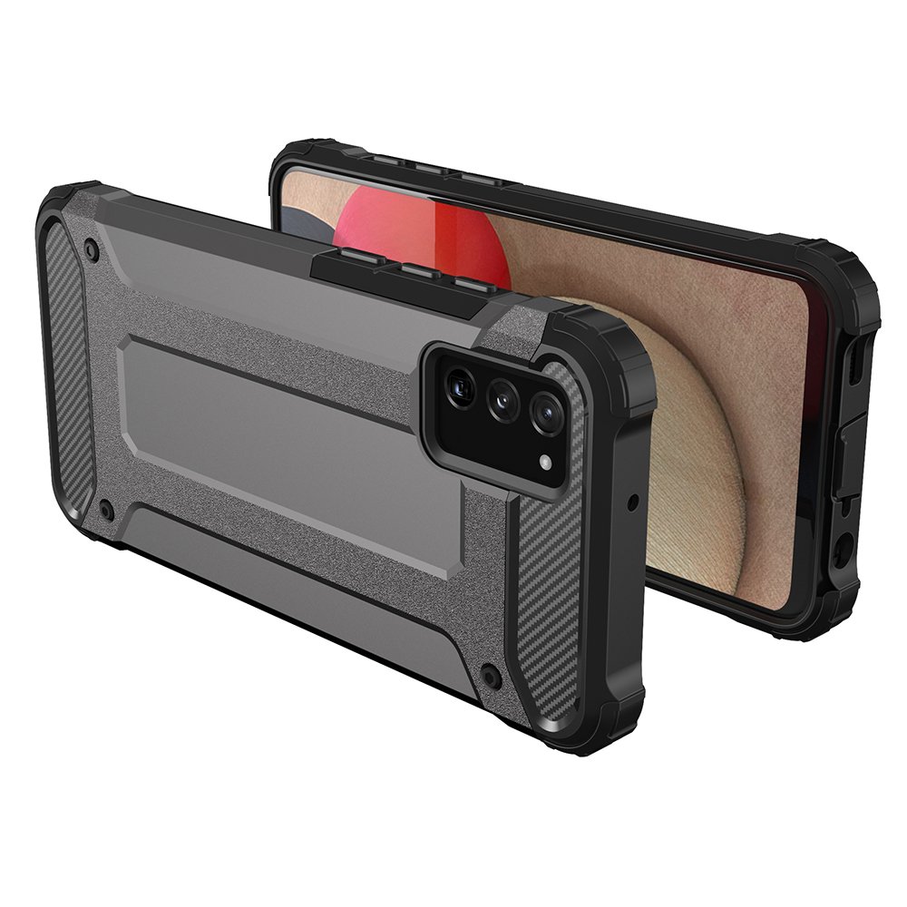 Hybrid Armor Case Tough Rugged Cover til Samsung Galaxy A03s sort