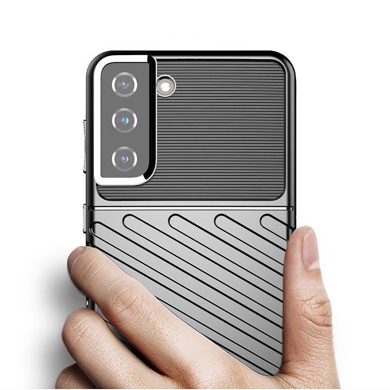 Thunder Case flexibelt pansarskydd för Samsung Galaxy S22 + (S22 Plus) blå