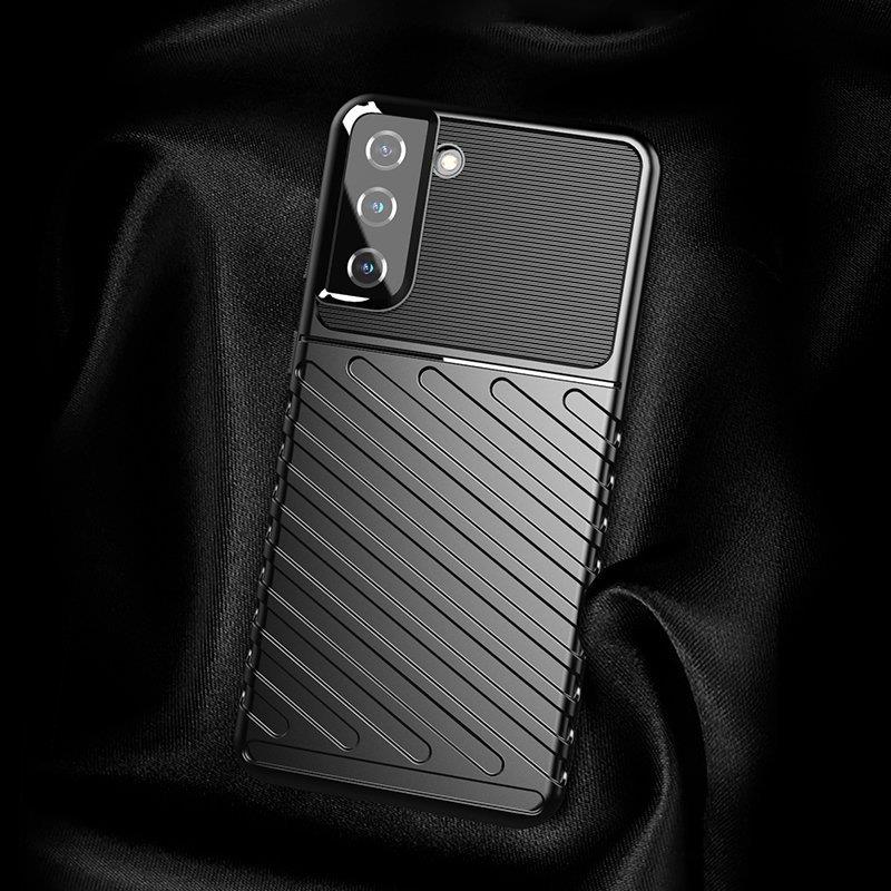 Thunder Case flexibelt pansarskydd för Samsung Galaxy S22 + (S22 Plus) blå