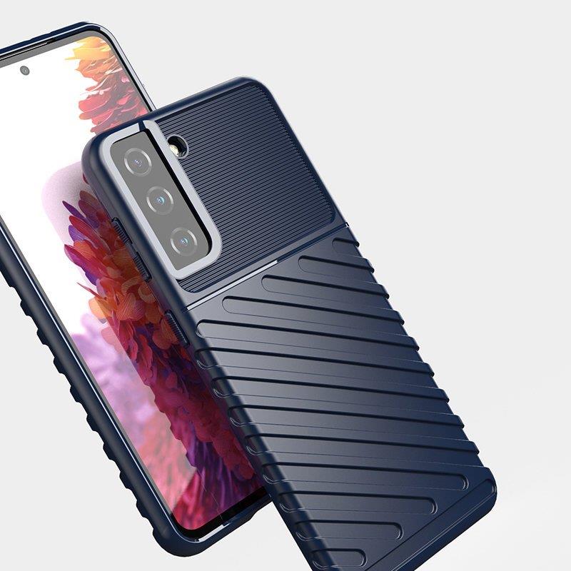 Thunder Case flexibelt pansarskydd för Samsung Galaxy S22 + (S22 Plus) blå