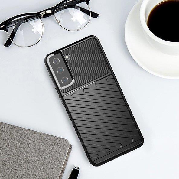 Thunder Case flexibelt pansarskydd för Samsung Galaxy S22 + (S22 Plus) blå