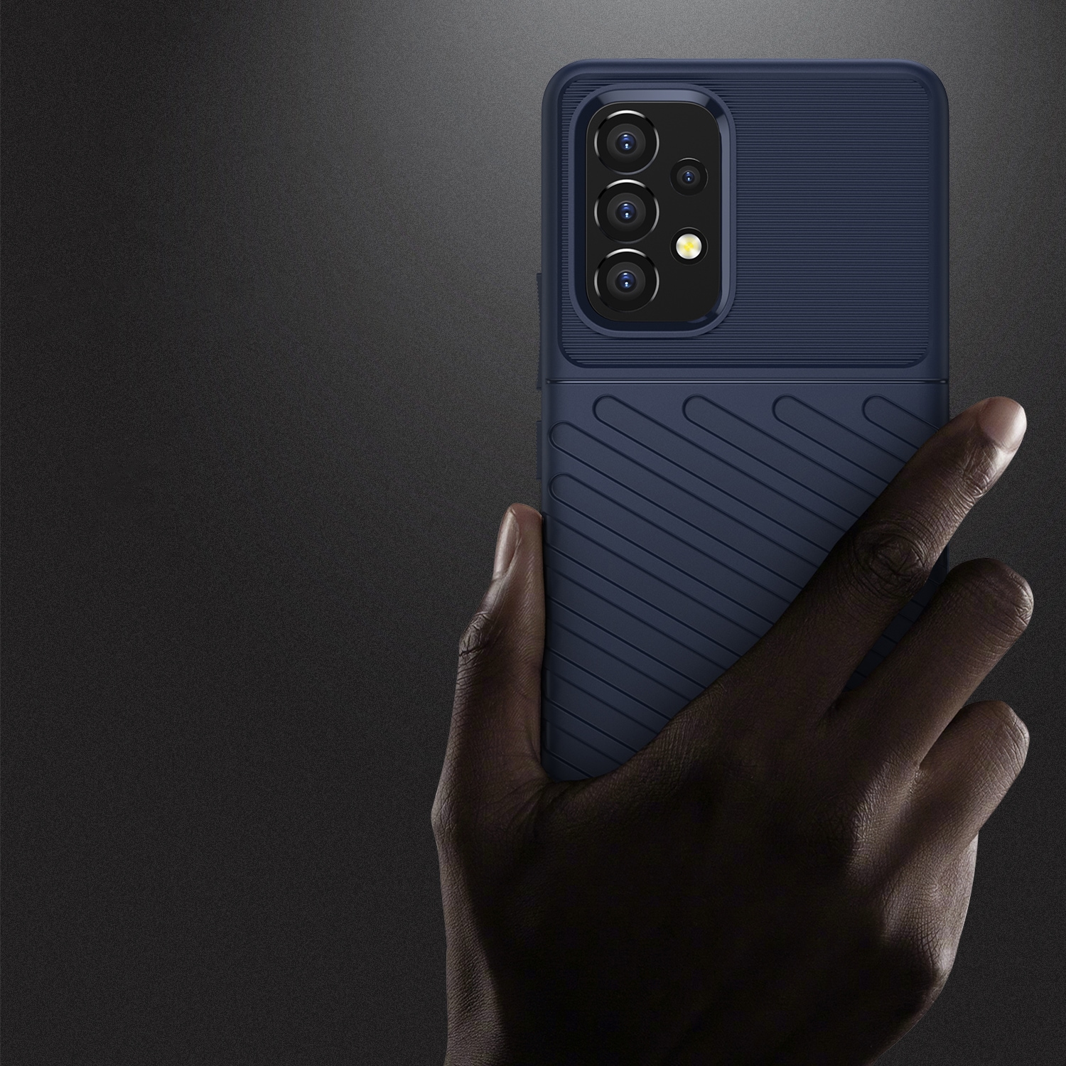 Thunder Case flexibelt pansarskydd för Samsung Galaxy A53 5G blå
