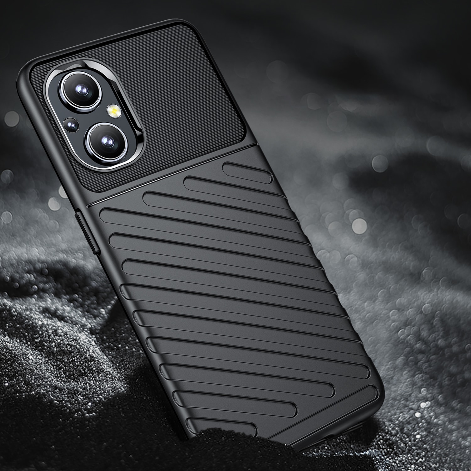 Thunder Case flexibelt pansarskydd för OnePlus Nord N20 5G svart