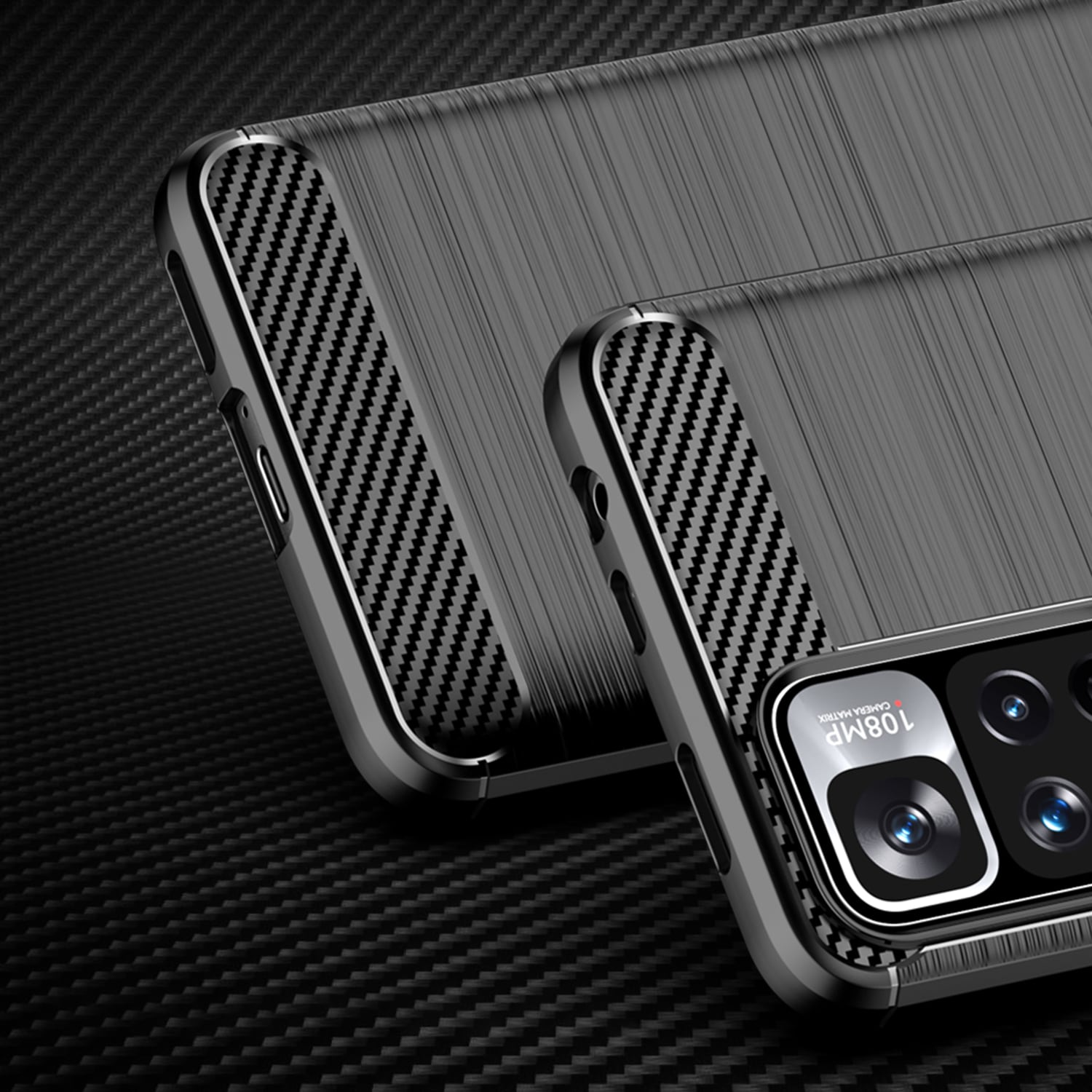 Carbon Case fleksibelt cover til Xiaomi Redmi Note 11 Pro+/11 Pro 5G/Mi11i HyperCharge/Poco X4 NFC