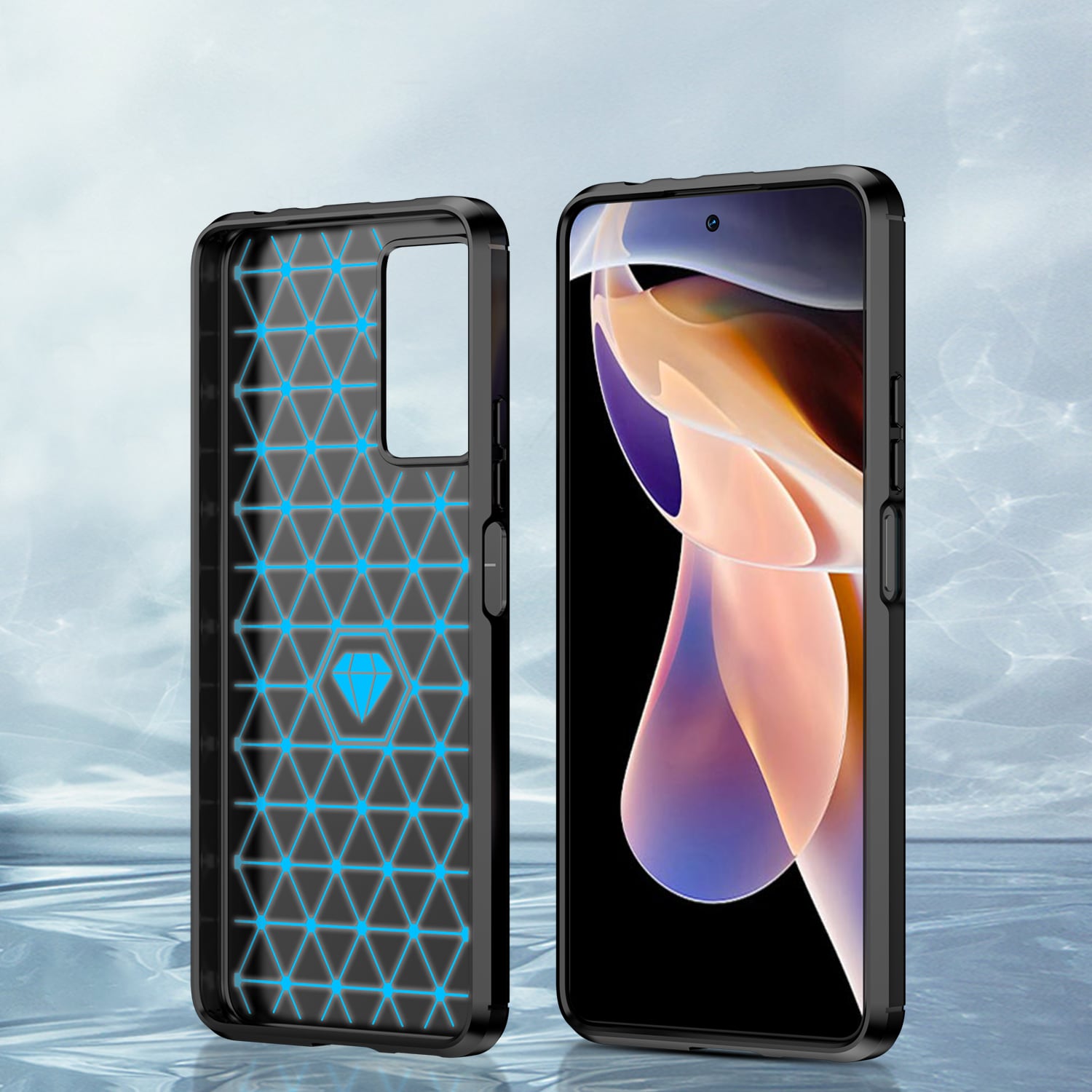 Carbon Case fleksibelt cover til Xiaomi Redmi Note 11 Pro+/11 Pro 5G/Mi11i HyperCharge/Poco X4 NFC