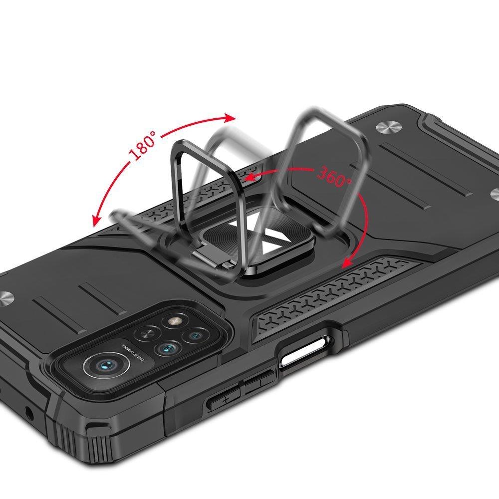 Wozinsky Ring Armor Tough Hybrid Case + Magnetic Mount for Mi Poco M4 Pro/Redmi Note 11/11T/11S 5G
