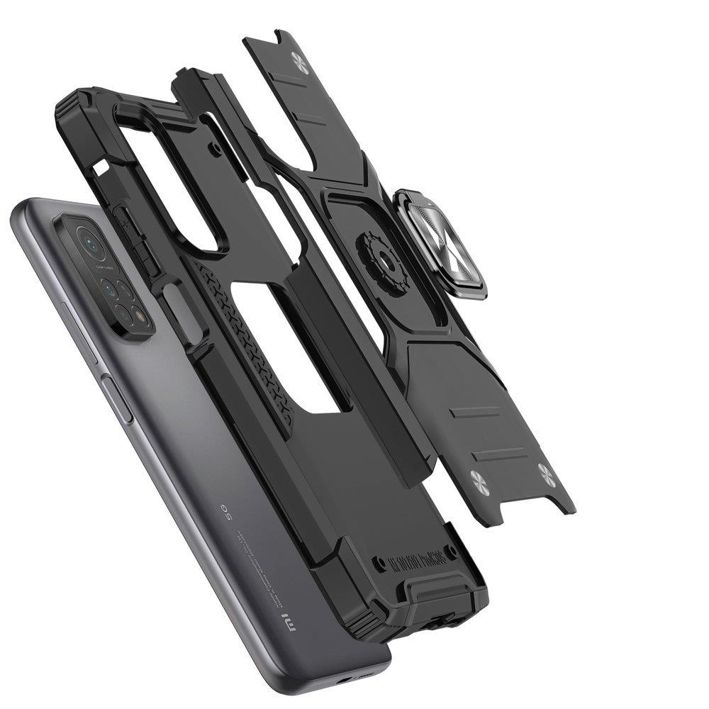 Wozinsky Ring Armor tufft hybridfodral + magnetisk hållare för Samsung Galaxy A03s blå