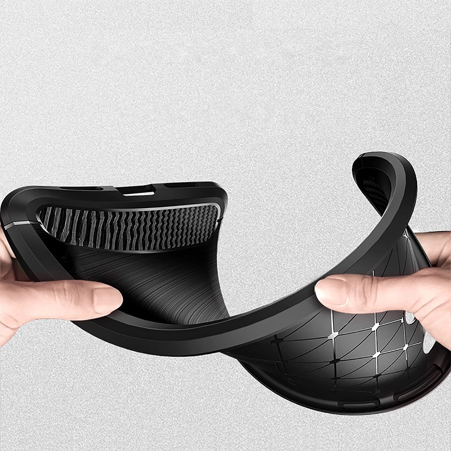 Carbon Case Fleksibelt cover til OnePlus Nord N200 5G sort