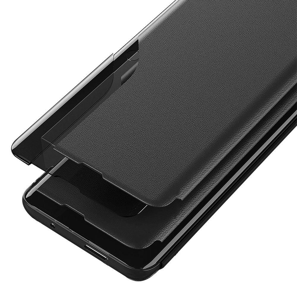 Eco Leather View Case etui med flip cover og stativfunktion til Xiaomi Redmi Note 11 Pro+ 5G rød