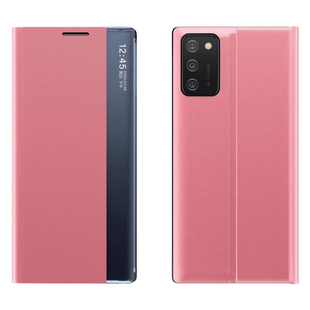 Nyt Sleep Case-cover med standerfunktion til Samsung Galaxy A03s (166.5) pink