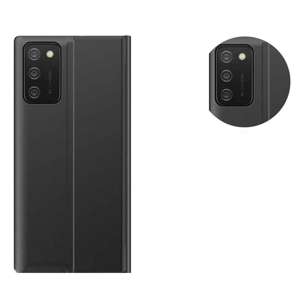 Nyt Sleep Case-cover med standerfunktion til Samsung Galaxy A03s (166.5) sort
