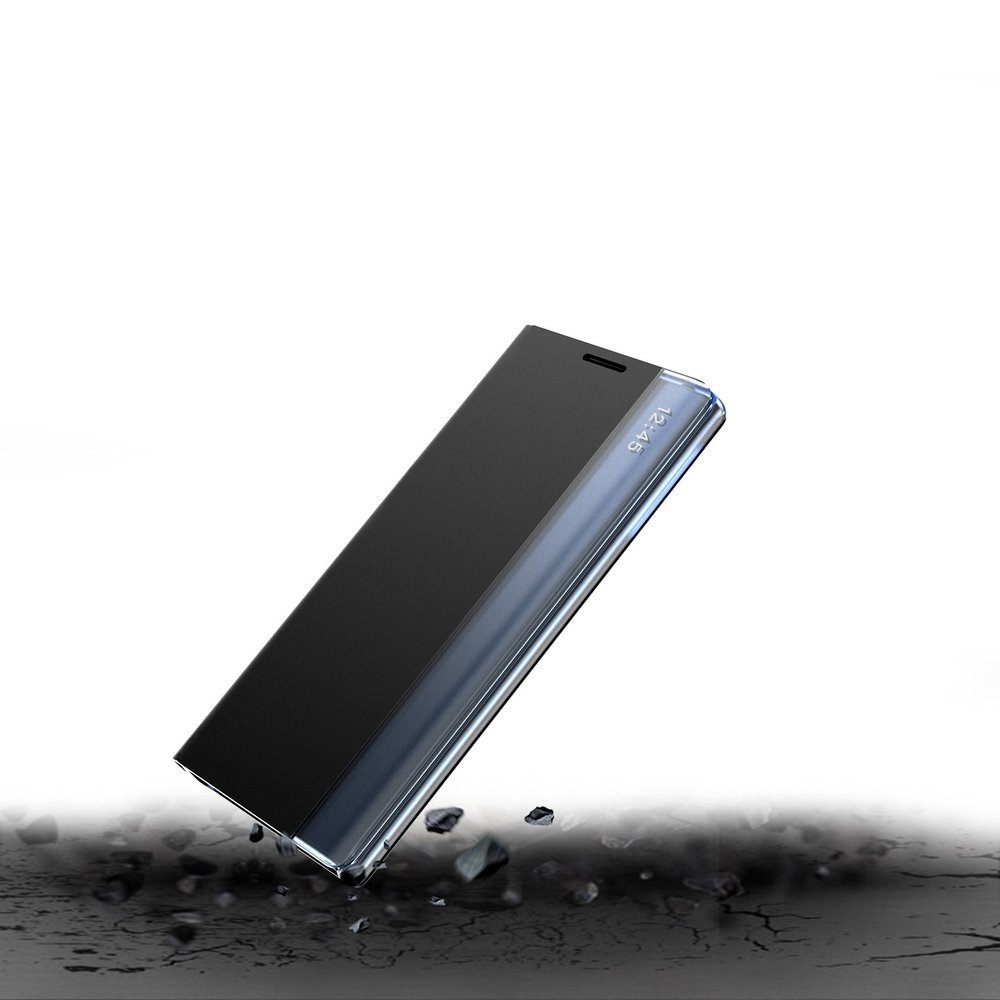 Nyt Sleep Case-cover med flipfunktion til stativet til Poco M4 Pro 5G sort