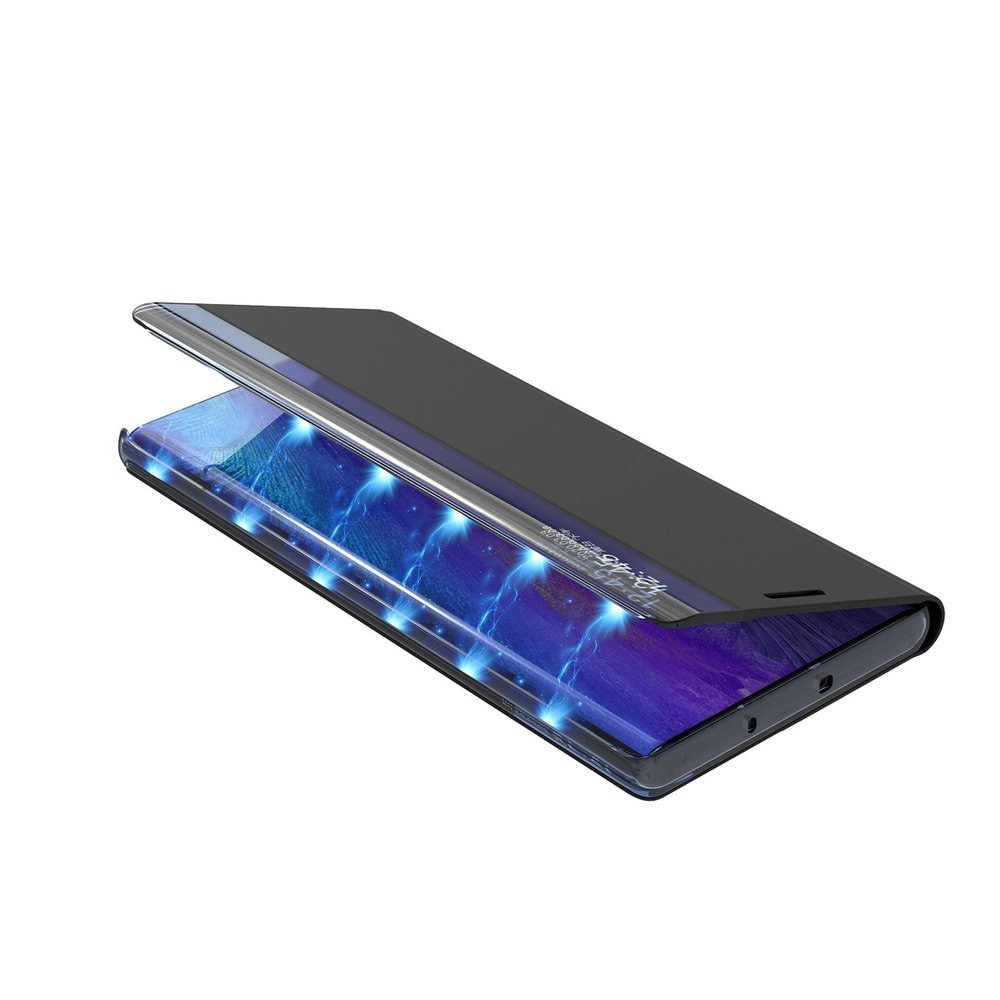 Nyt Sleep Case-cover med flipfunktion til stativet til Poco M4 Pro 5G sort