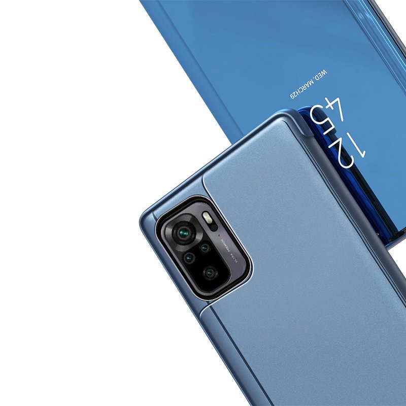Clear View Flip Case for Xiaomi Redmi Note 11 Pro+/11 Pro 5G/Mi11i HyperCharge/Poco X4 NFC, blue