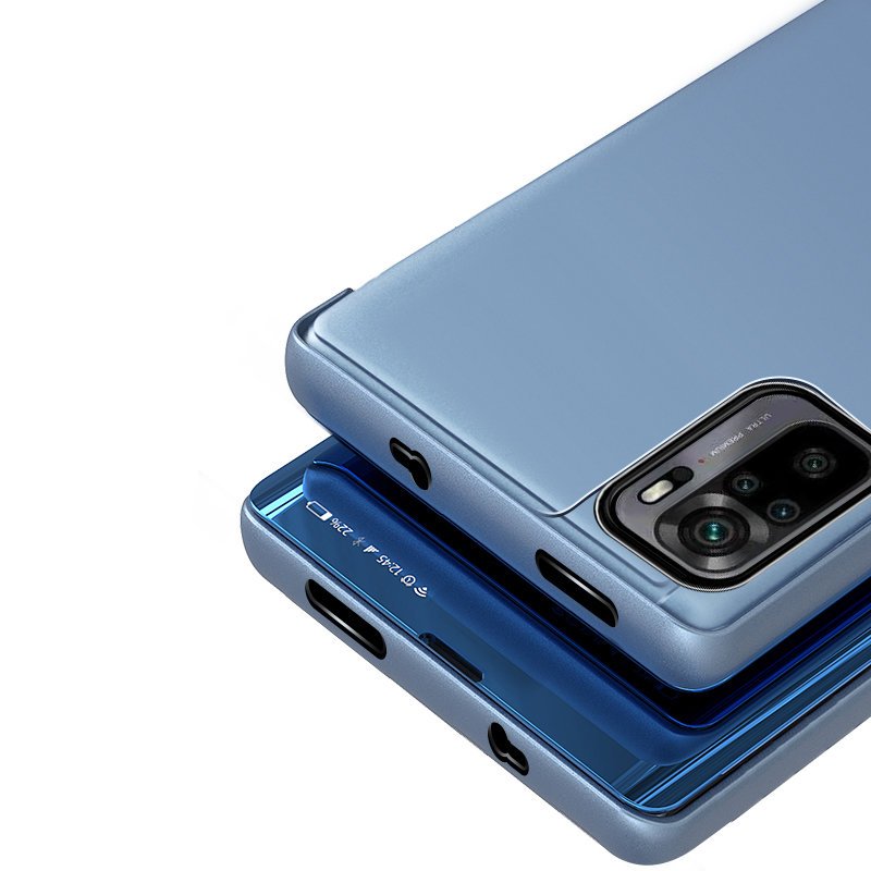 Clear View Flip Case for Xiaomi Redmi Note 11 Pro+/11 Pro 5G/Mi11i HyperCharge/Poco X4 NFC, blue