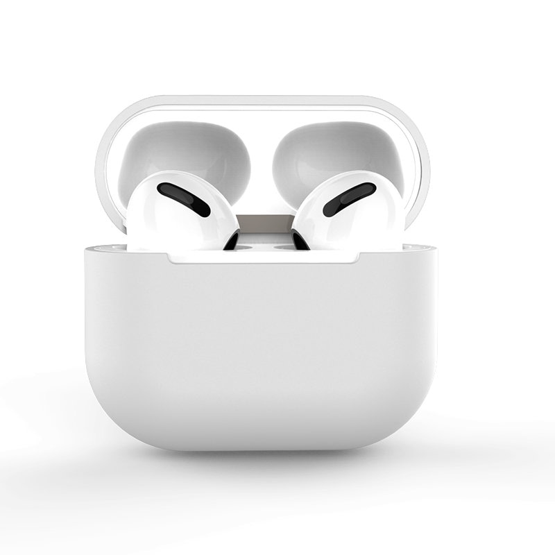 AirPods Pro Fodral Silikon Mjukt hörlursskydd Vit (Fodral C)